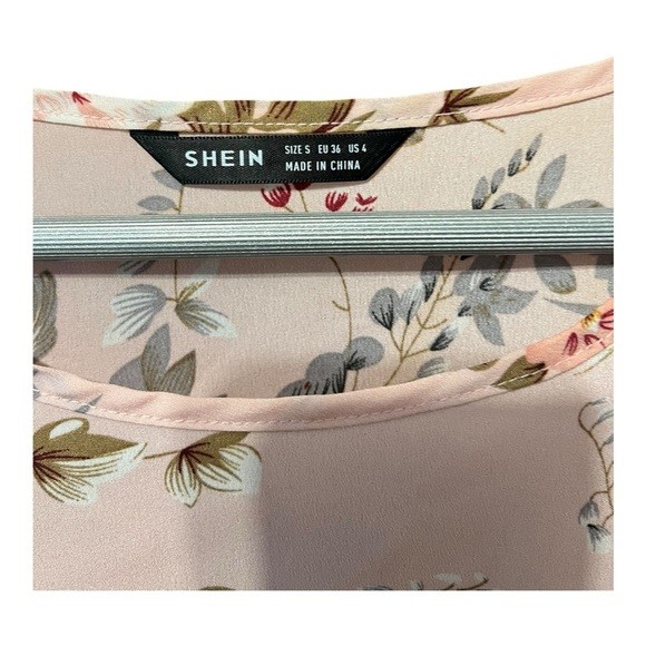 🟣SHEIN Multicolor Floral Print Shift Dress – Size Small - Picture 3 of 3